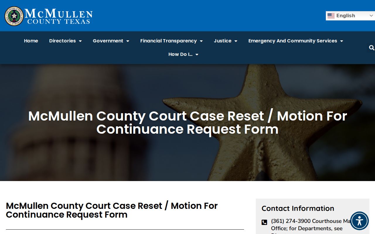 McMullen County court schedule reset request form fields