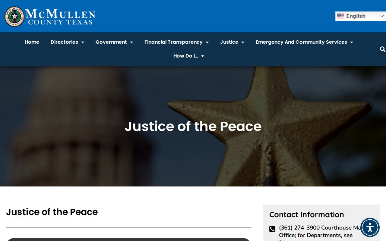 McMullen County criminal docket Justice Court access page