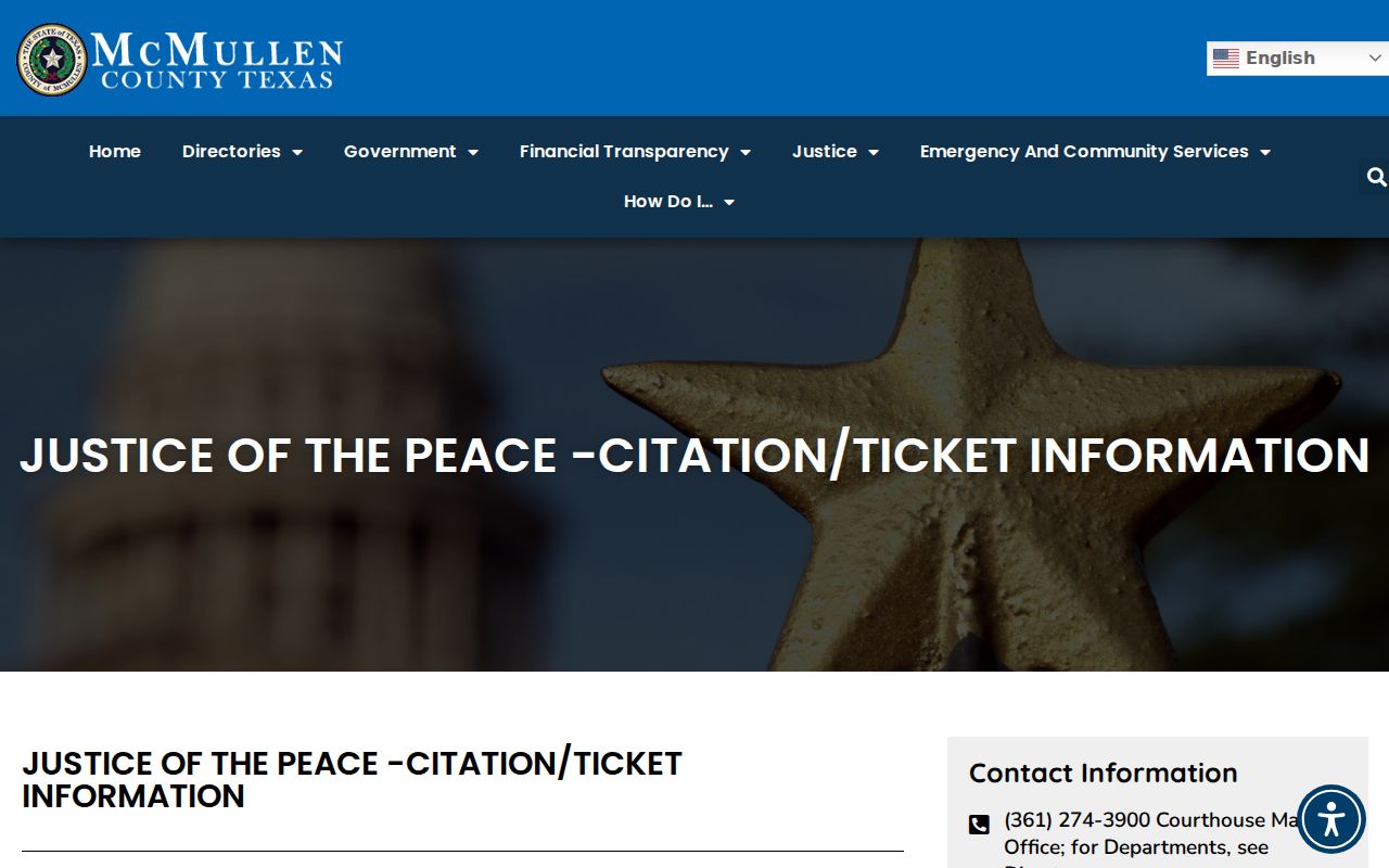 McMullen County criminal docket citation contact instructions
